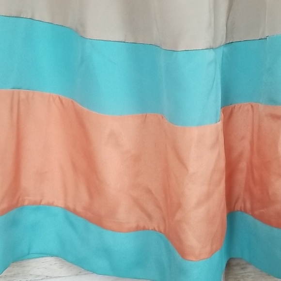 Ciel coverup Dress, Tan & Peach Striped, L - Picture 3 of 5